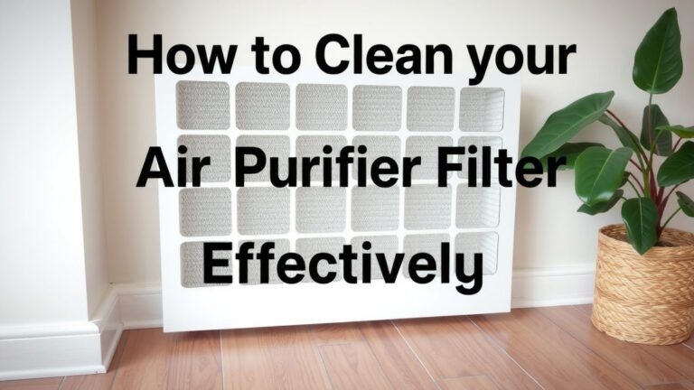 How to Clean Your Air Purifier Filter Effectively