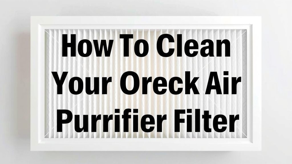 How to Clean Your Oreck Air Purifier Filter