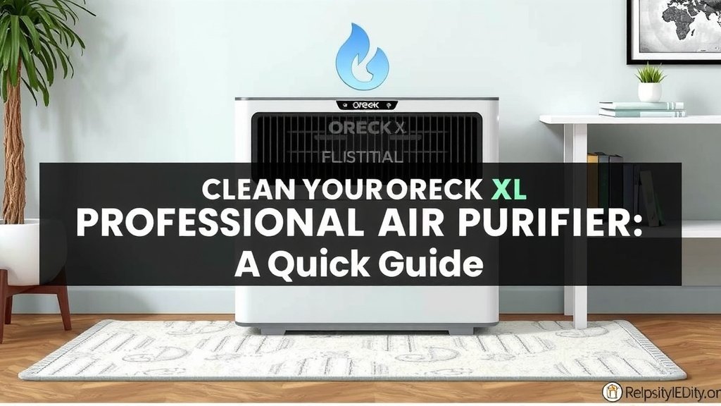 Clean Your Oreck XL Professional Air Purifier: A Quick Guide