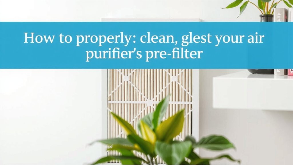 How to Properly Clean Your Air Purifier's Pre Filter