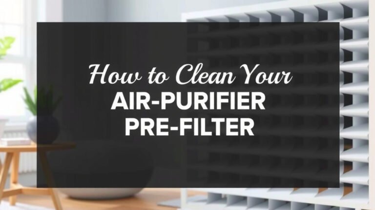 How to Clean Your Air Purifier Pre-Filter
