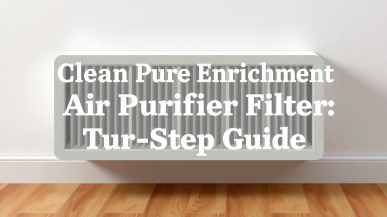 Clean Pure Enrichment Air Purifier Filter: Step-by-Step Guide
