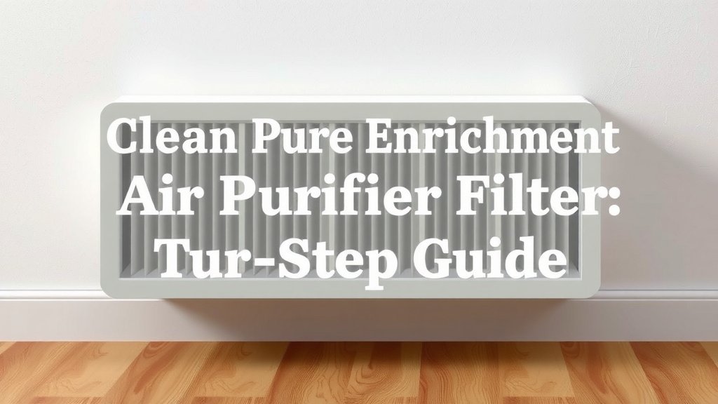 Clean Pure Enrichment Air Purifier Filter: Step-by-Step Guide