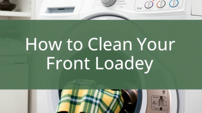 How to Clean Your Front Loader Washer: Step-by-Step Guide