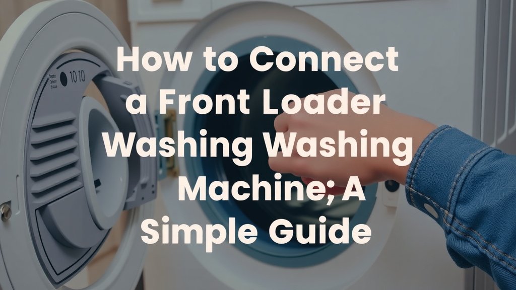 How to Connect a Front Loader Washing Machine: A Simple Guide