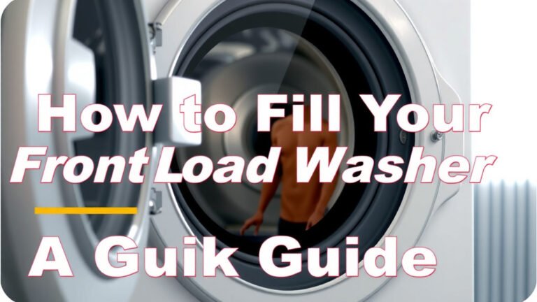 How to Fill Your Front Load Washer: A Quick Guide