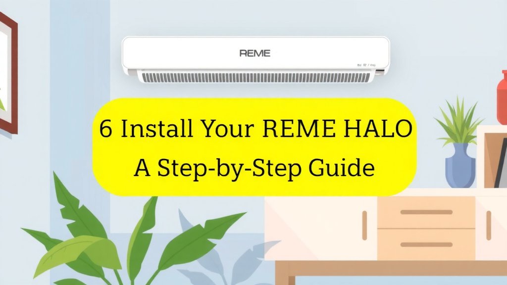 Installing Your REME HALO Air Purifier: A Step-by-Step Guide