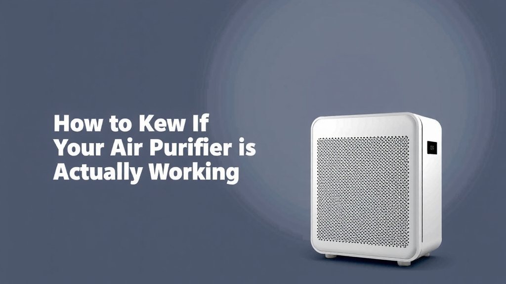 How to Tell If Your Air Purifier is Actually Working
