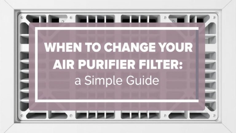 When to Change Your Air Purifier Filter: A Simple Guide