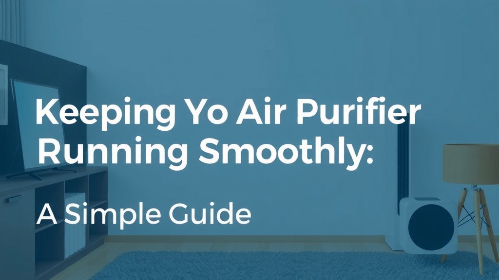 Keeping Your Air Purifier Running Smoothly