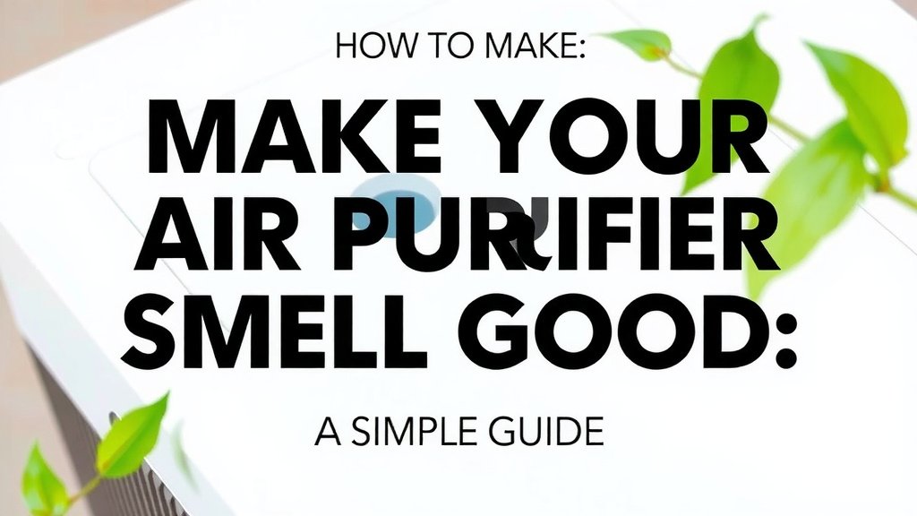 Make Your Air Purifier Smell Good: A Simple Guide