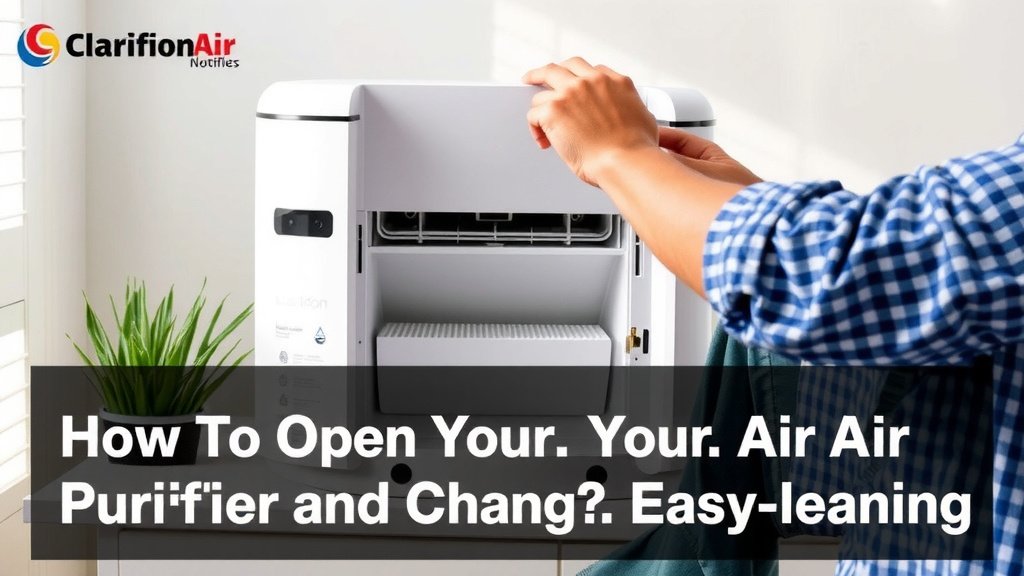 Accessing Your Clarifion Air Purifier for Filter Changes and Cleaning