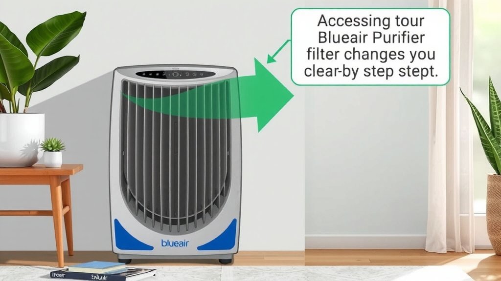 Accessing Your Blueair Purifier for Filter Changes and Cleaning