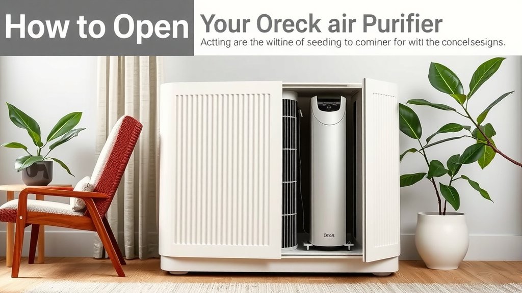 Accessing Your Oreck Air Purifier for Filter Changes