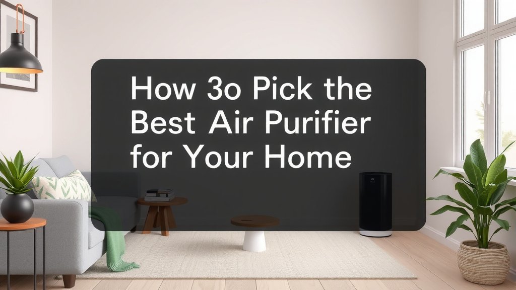 Choose the Best Air Purifier for Your Home