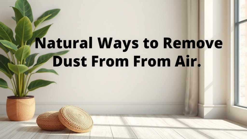 Natural Ways to Remove Dust From Air at Home