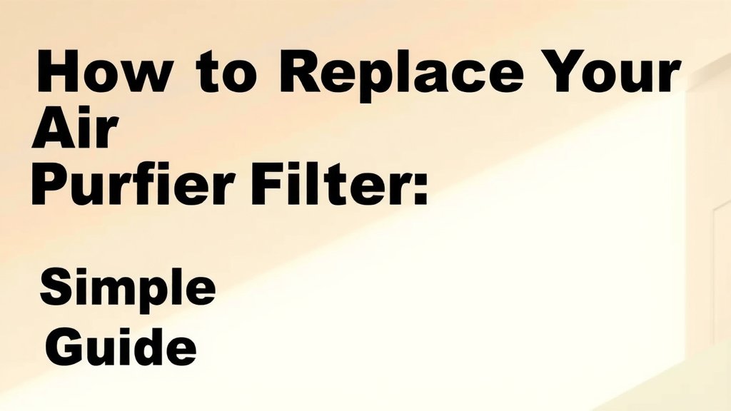 How to Replace Your Air Purifier Filter: A Simple Guide