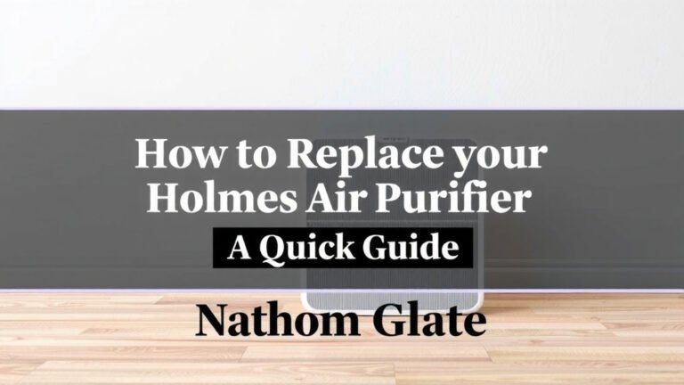 How to Replace Your Holmes Air Purifier Filter: A Quick Guide