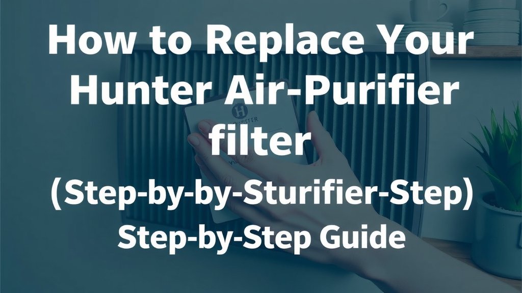 Swapping Out Your Hunter Air Purifier Filter: A Step-by-Step Guide