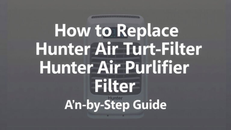 How to Replace Hunter Air Purifier Filter: Step-by-Step Guide