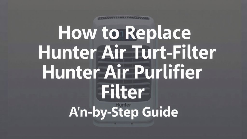 How to Replace Hunter Air Purifier Filter: Step-by-Step Guide