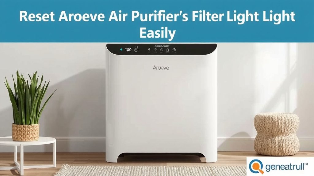 Clearing Your Aroeve Air Purifier's Filter Indicator Light