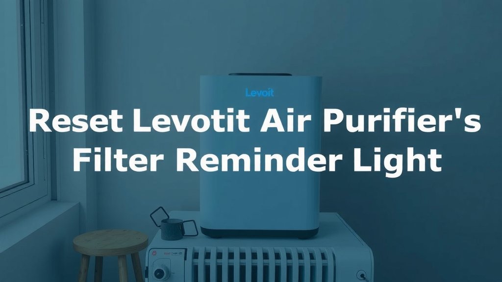 Clearing Your Levoit Air Purifier's Filter Reminder Light