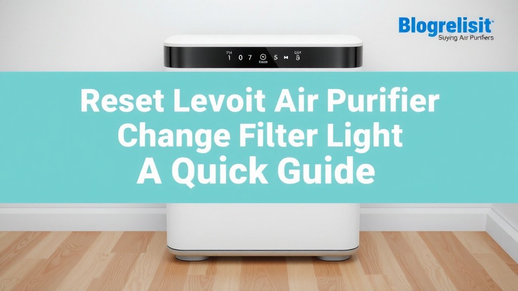 Reset Levoit Air Purifier Change Filter Light: A Quick Guide