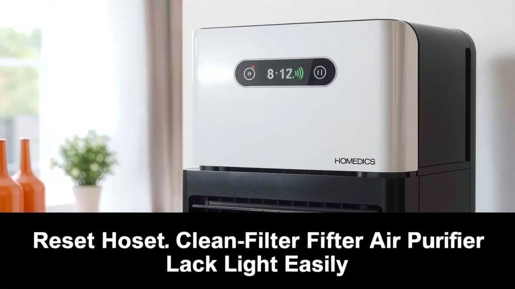 Resetting Your HoMedics Air Purifier Filter Light
