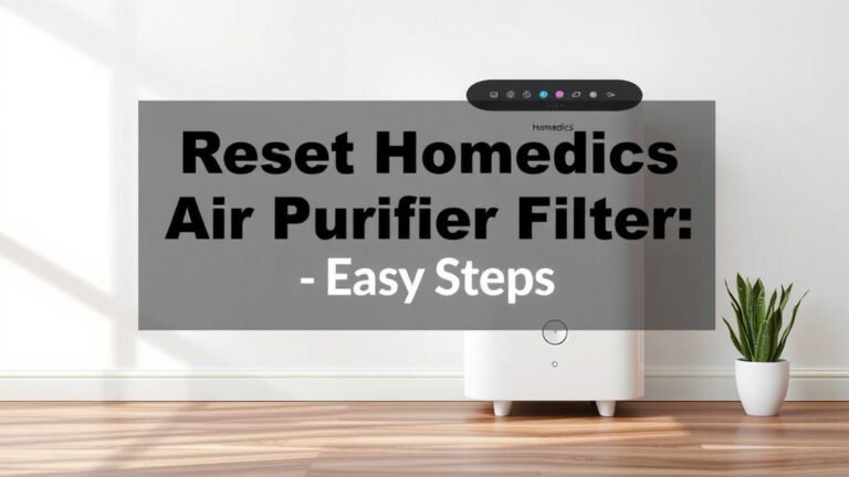 Reset HoMedics Air Purifier Filter: Easy Steps