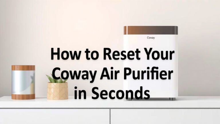 How to Reset Your Coway Air Purifier in Seconds