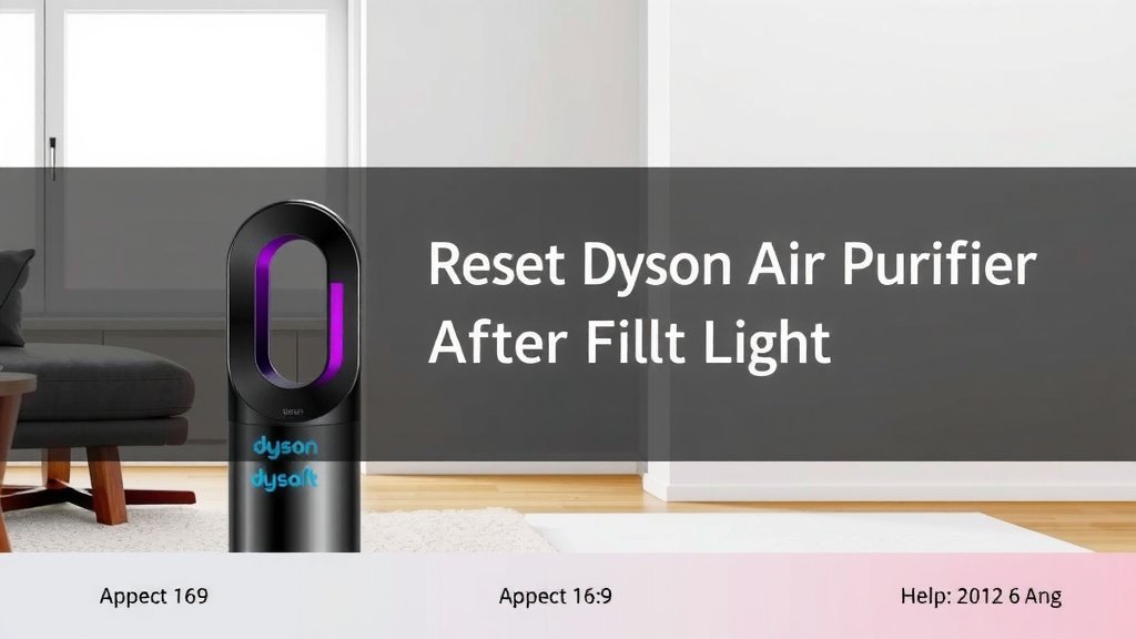 Resetting Your Dyson Air Purifier's Filter Light