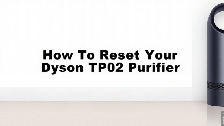 How to Reset Your Dyson TP02 Air Purifier