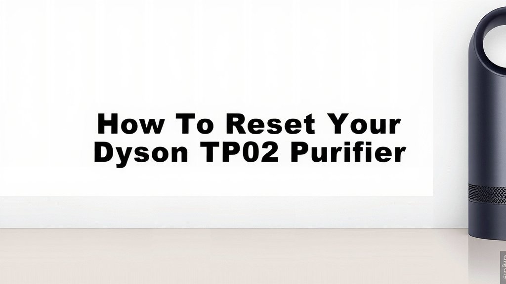 How to Reset Your Dyson TP02 Air Purifier