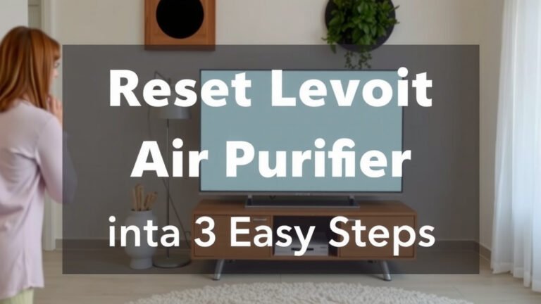 Reset Levoit Air Purifier Filter Light in 3 Easy Steps