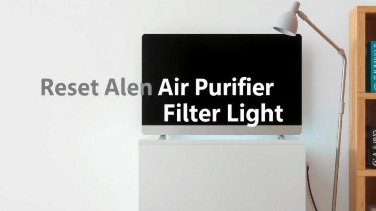 Reset Alen Air Purifier Filter Light: Simple Steps
