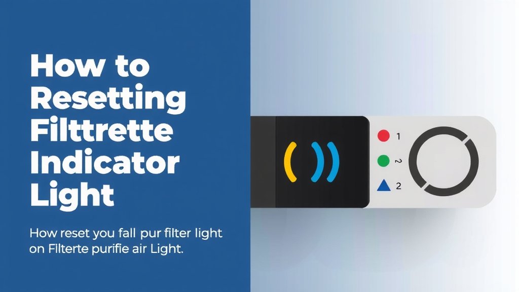 Resetting Your Filtrete Air Purifier's Filter Indicator Light