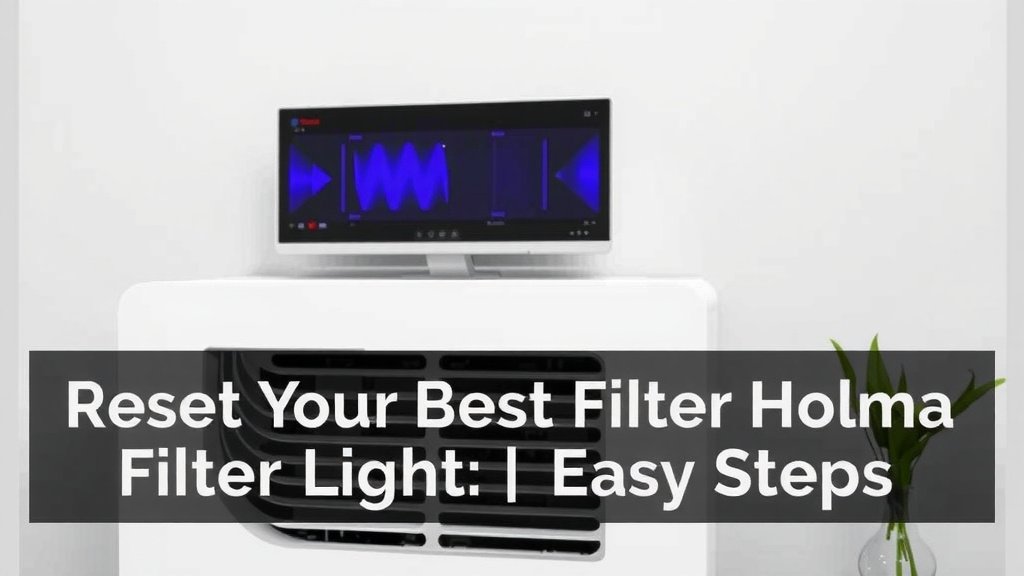 Your Holmes Air Purifier Filter Light Reset Guide