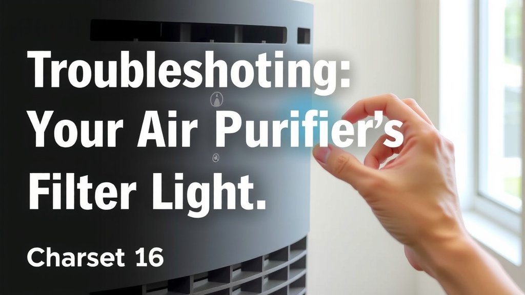 Troubleshooting Your Air Purifier's Filter Light