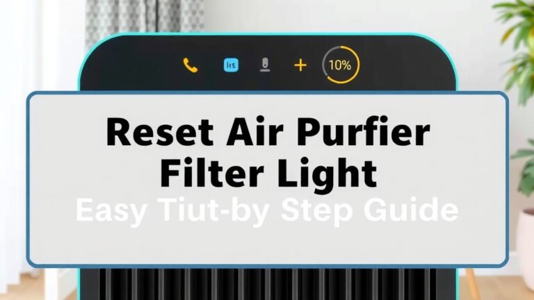 Reset Air Purifier Filter Light: Easy Step-by-Step Guide