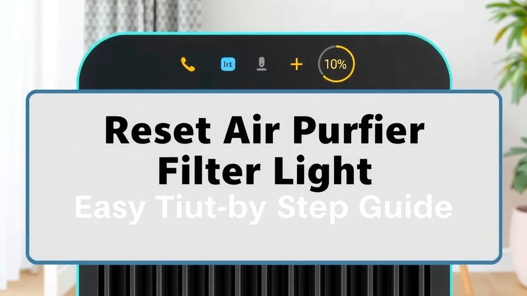 Reset Air Purifier Filter Light: Easy Step-by-Step Guide
