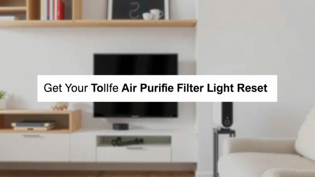 Getting Your Toflfe Air Purifier Filter Light Reset