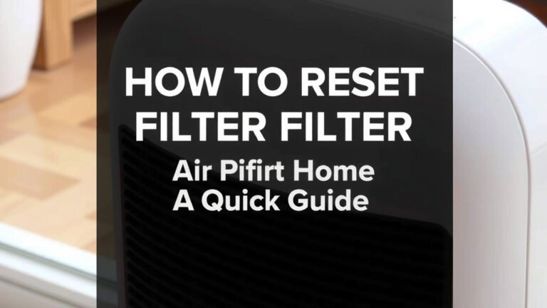 How to Reset Your Air Purifier Filter: A Quick Guide