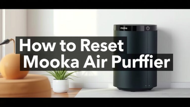 How to Reset Your Mooka Air Purifier Filter