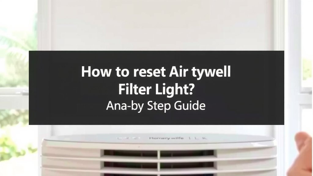 Reset Honeywell Air Purifier Filter Light: Step-by-Step Guide