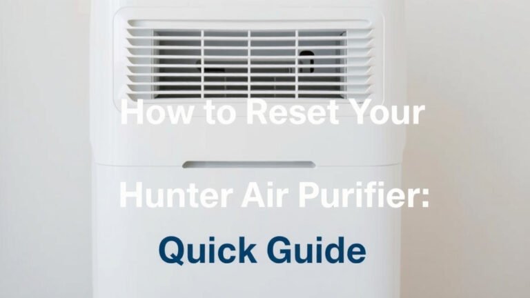 How to Reset Your Hunter Air Purifier: Quick Guide