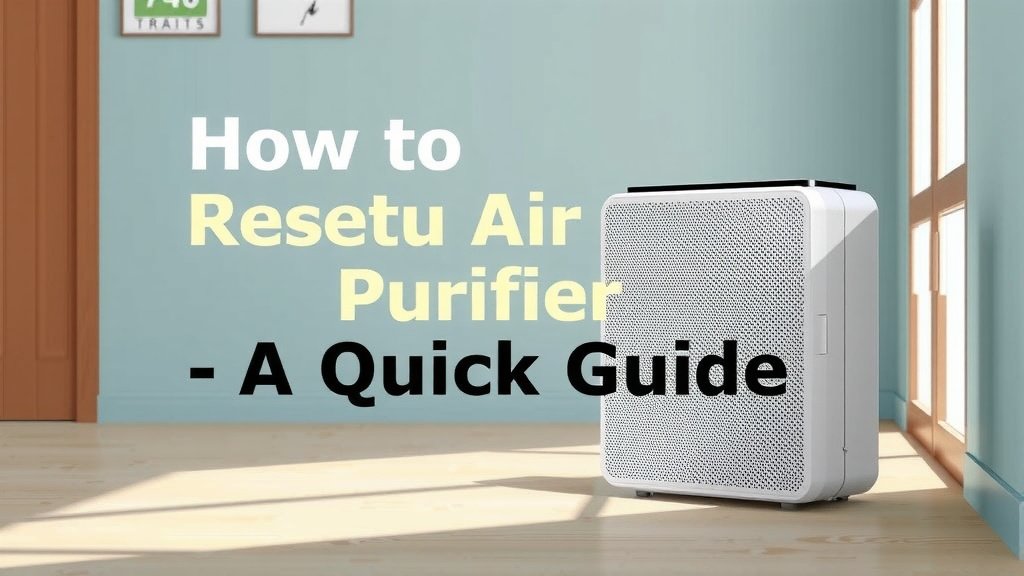 Resetting Your Partu Air Purifier: A Quick Guide