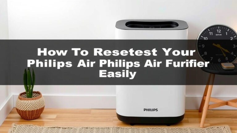 How to Reset Your Philips Air Purifier Easily