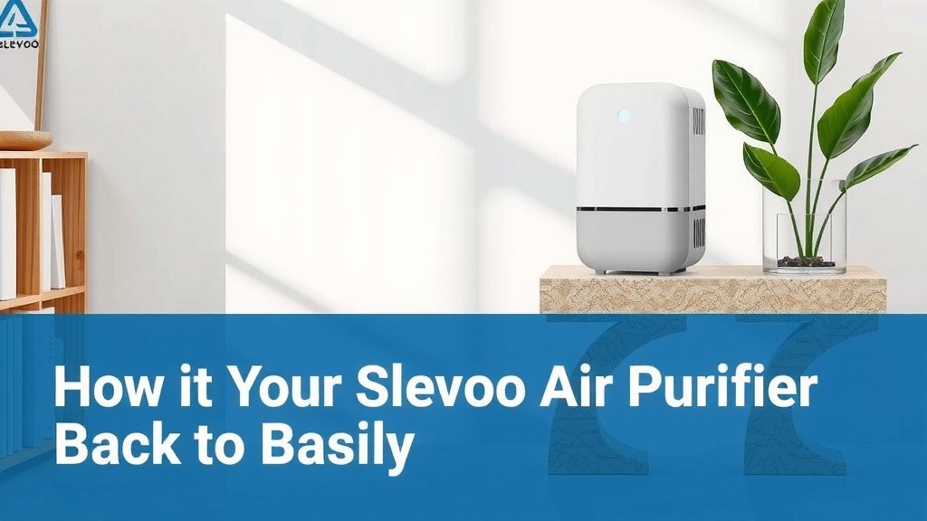 Getting Your Slevoo Air Purifier Back to Basics