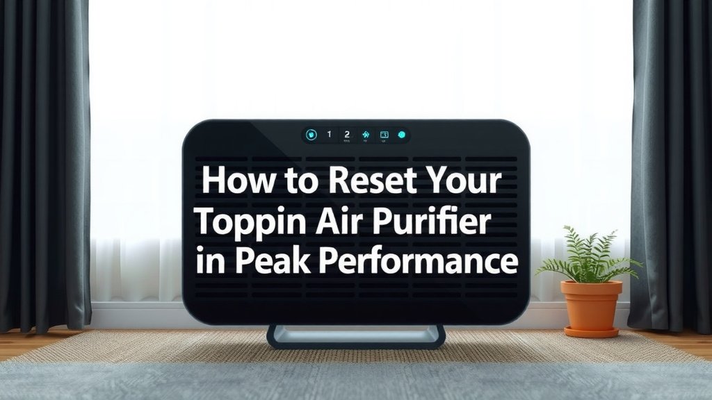 How to Reset Your Toppin Air Purifier for Peak Performance